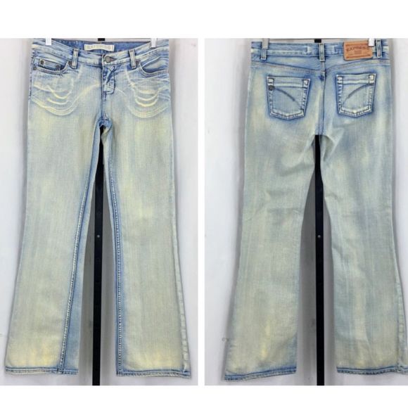 Express Jeans Vintageexpresswomens Flare Jeans Y2k Sarula Low Rise